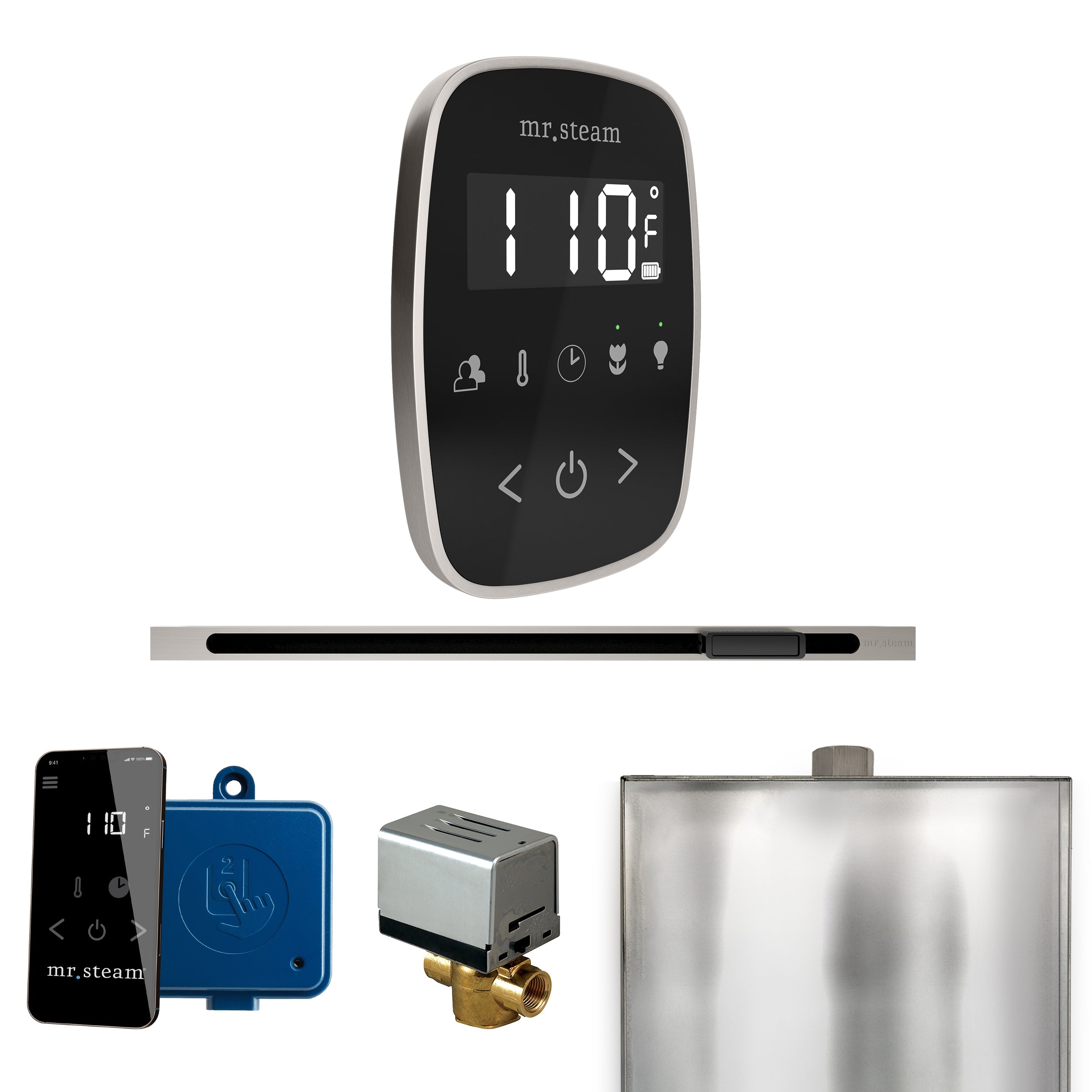 Mr. Steam Butler Flex Steam Shower Control Package with TempoFlex Control and Steamhead