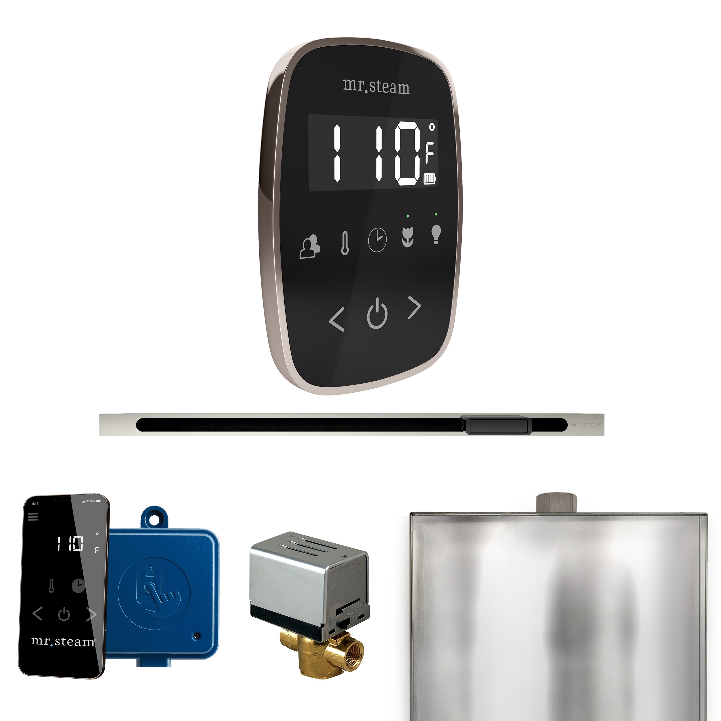 Mr. Steam Butler Flex Steam Shower Control Package with TempoFlex Control and Steamhead
