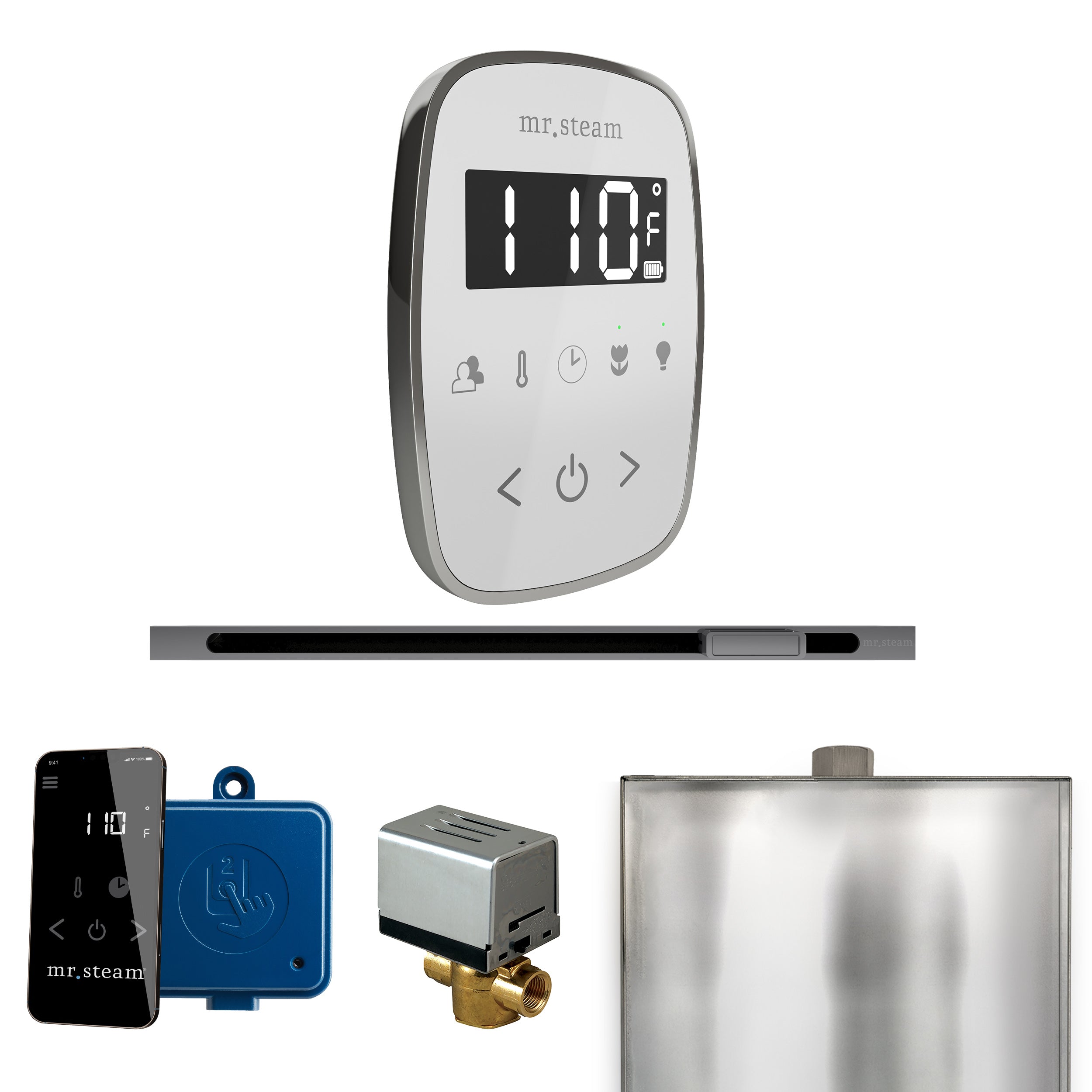 Mr. Steam Butler Flex Steam Shower Control Package with TempoFlex Control and Steamhead
