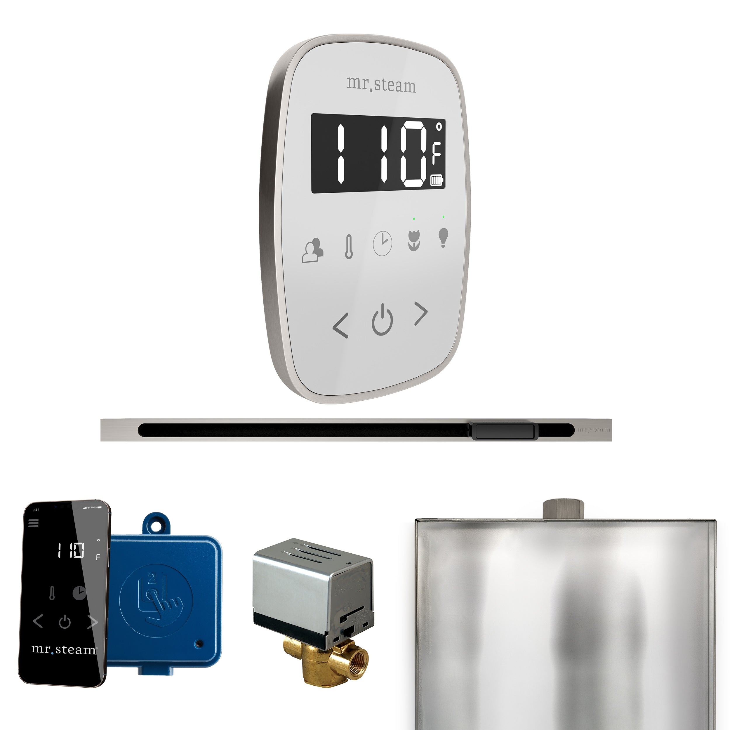 Mr. Steam Butler Flex Steam Shower Control Package with TempoFlex Control and Steamhead