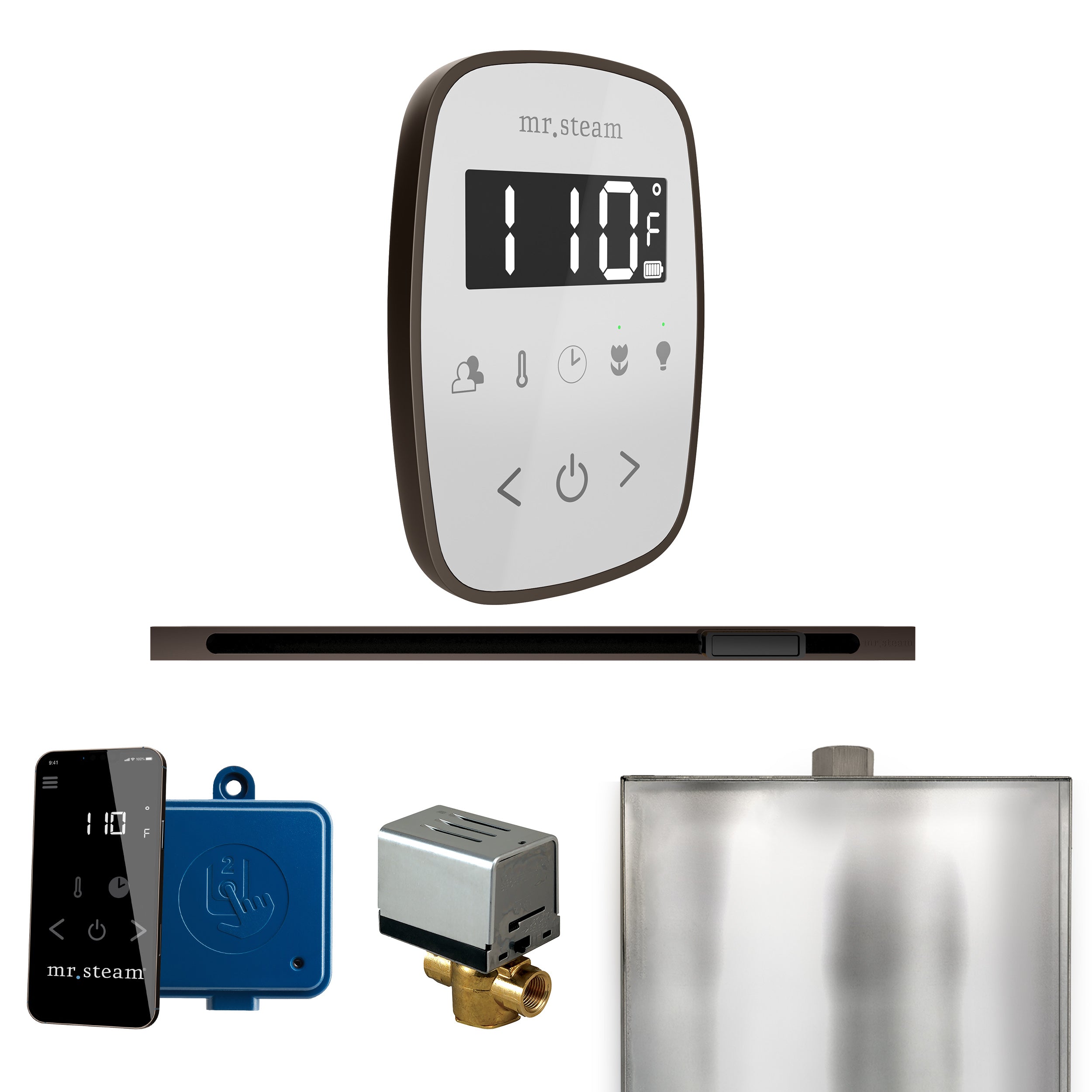 Mr. Steam Butler Flex Steam Shower Control Package with TempoFlex Control and Steamhead