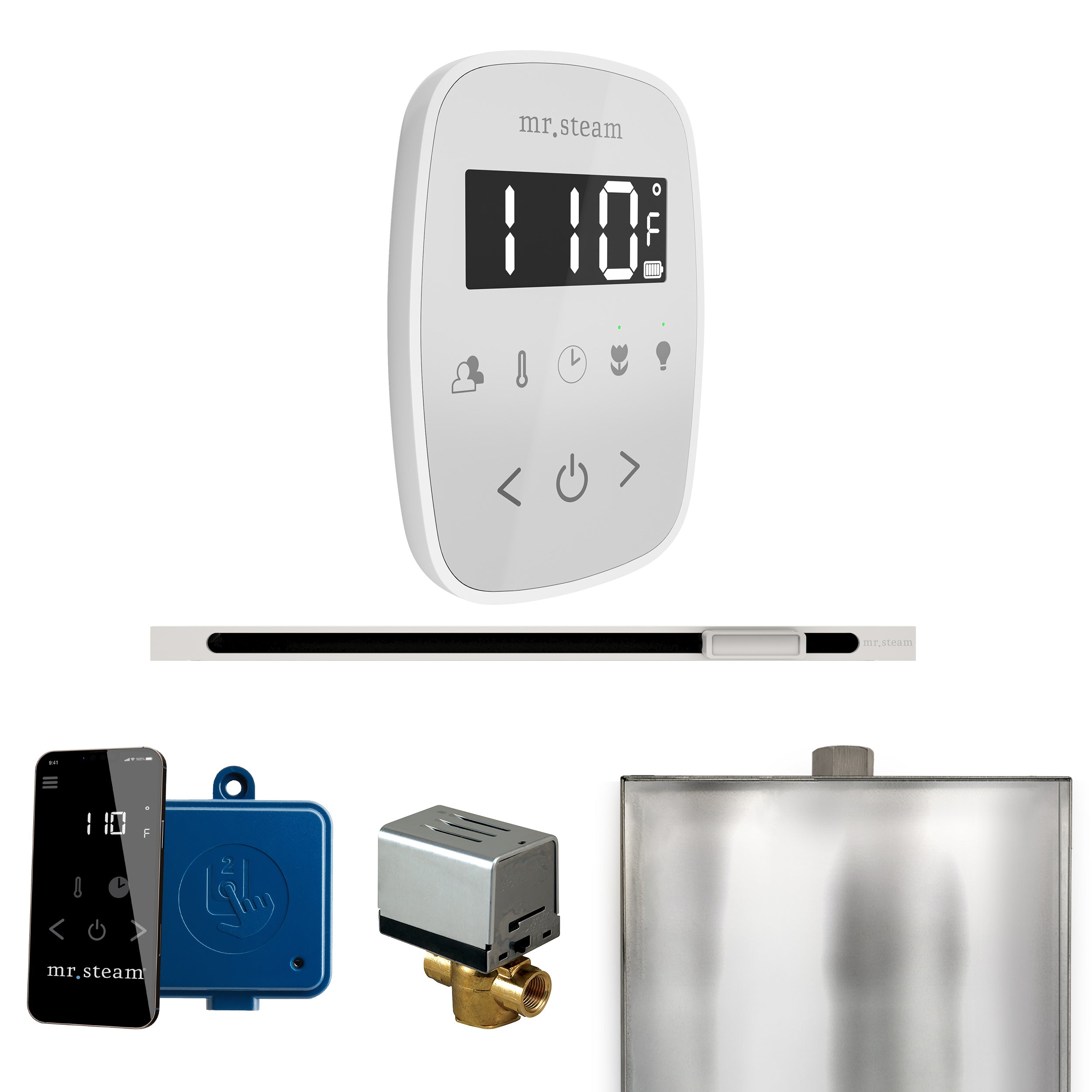 Mr. Steam Butler Flex Steam Shower Control Package with TempoFlex Control and Steamhead