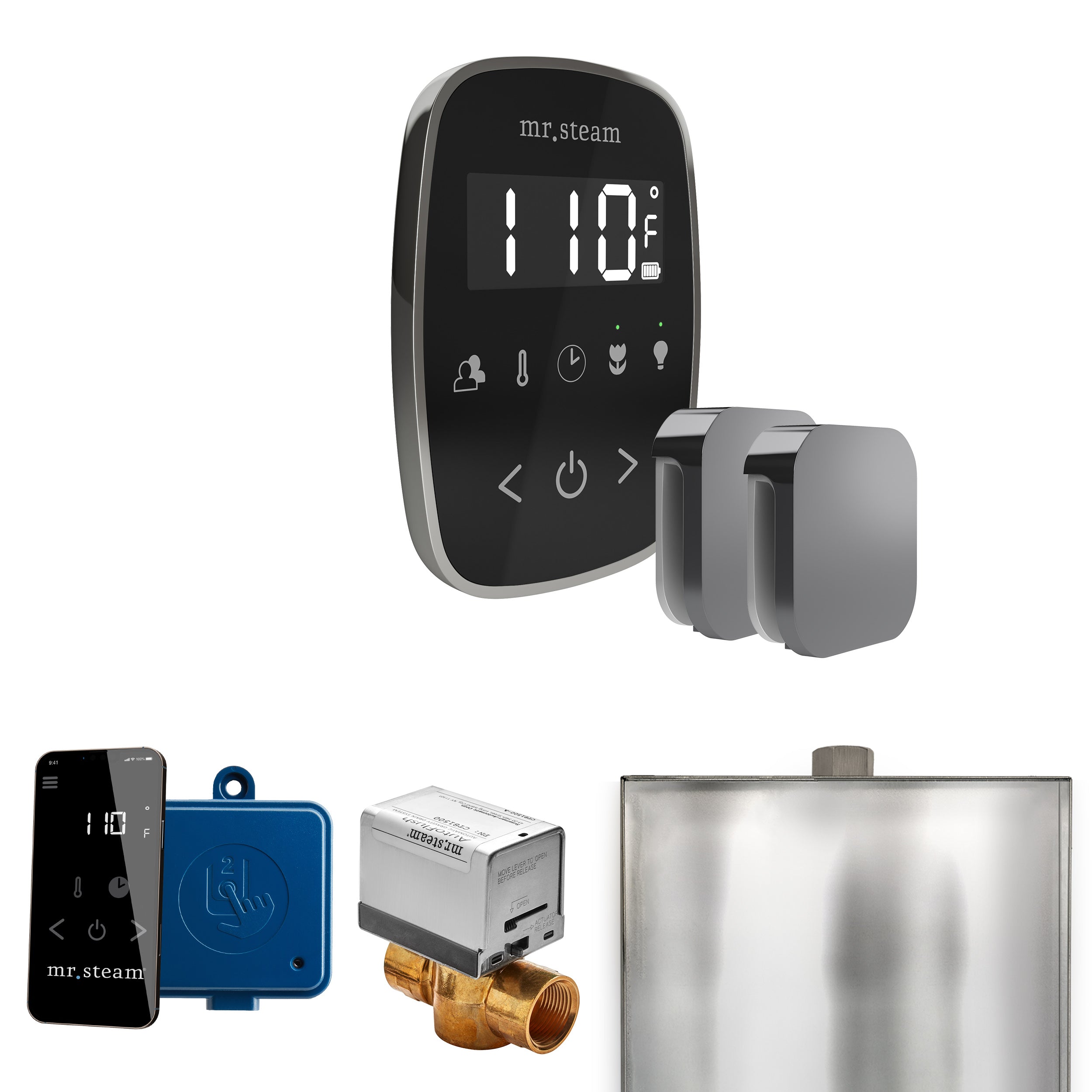 Mr. Steam Butler Flex Max Steam Shower Control Package with TempoFlex Control and Steamhead