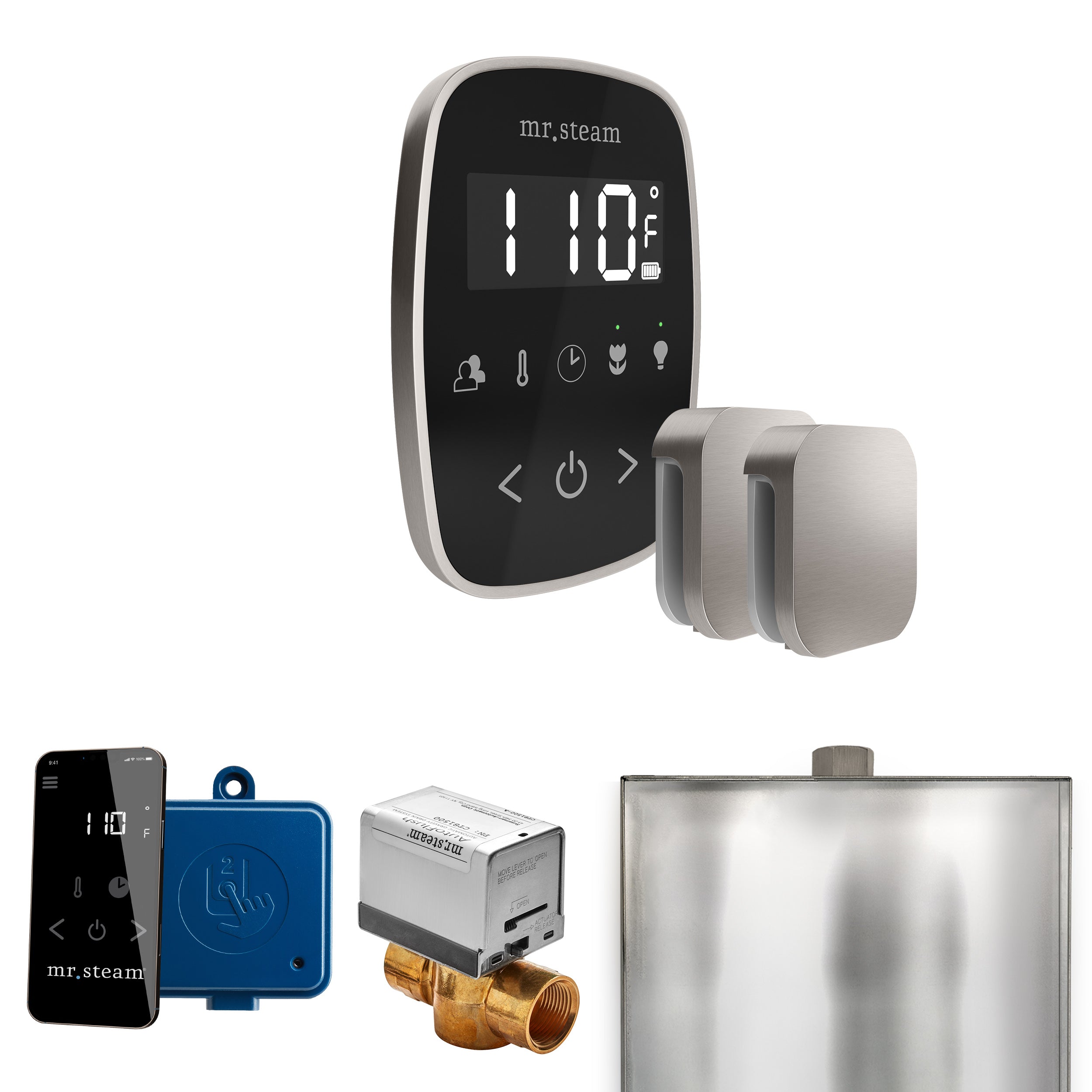 Mr. Steam Butler Flex Max Steam Shower Control Package with TempoFlex Control and Steamhead