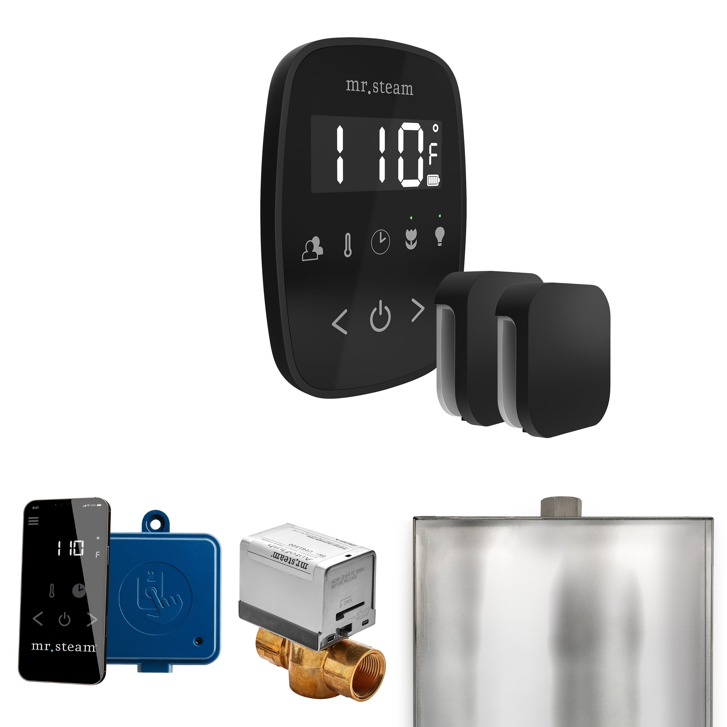 Mr. Steam Butler Flex Max Steam Shower Control Package with TempoFlex Control and Steamhead