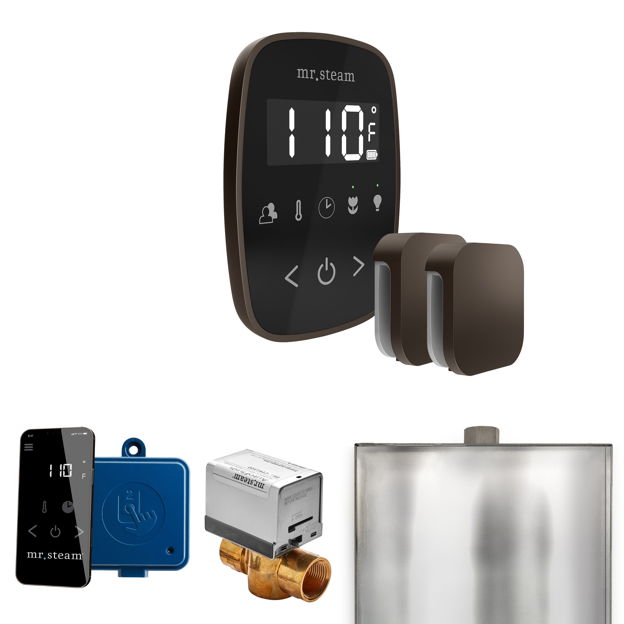 Mr. Steam Butler Flex Max Steam Shower Control Package with TempoFlex Control and Steamhead