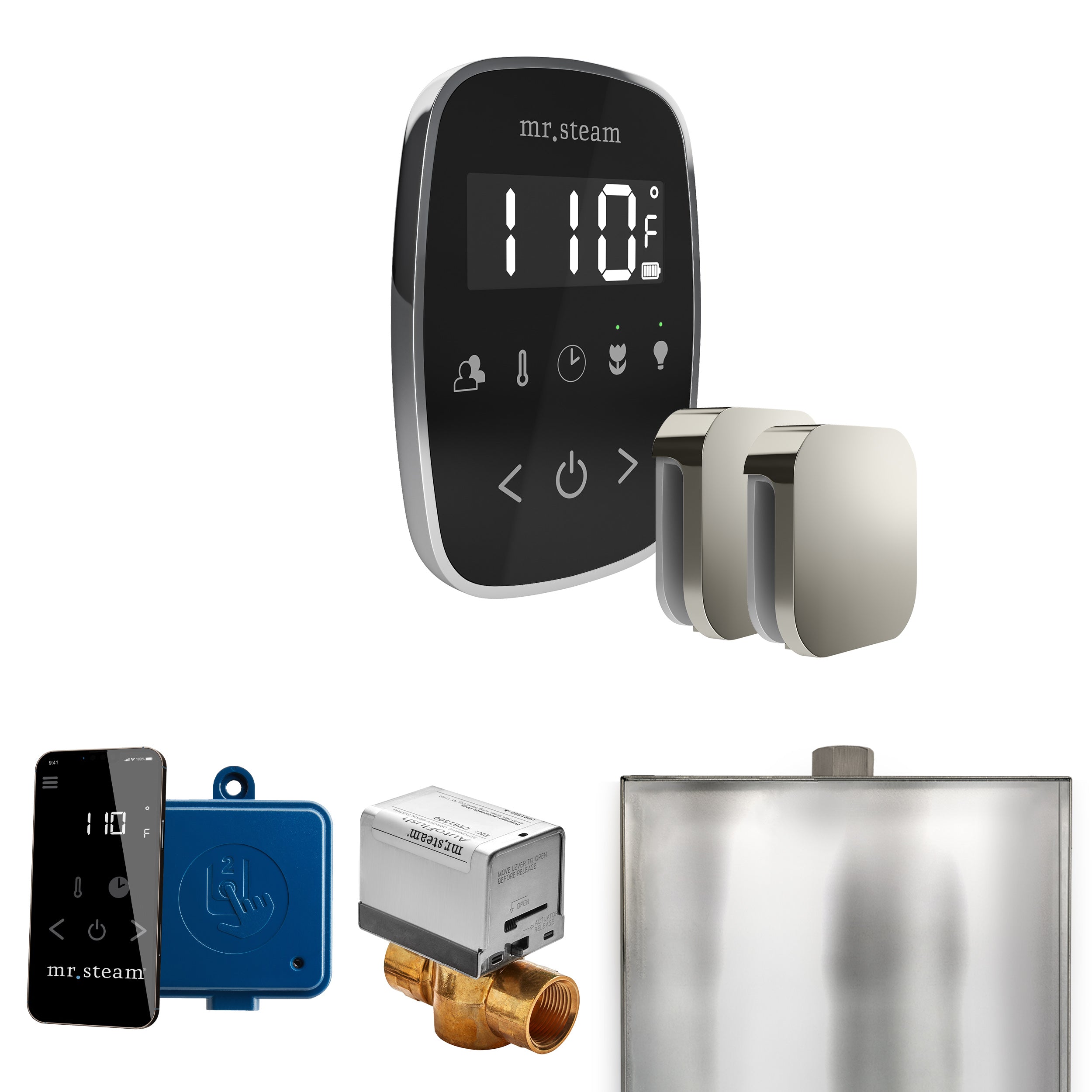 Mr. Steam Butler Flex Max Steam Shower Control Package with TempoFlex Control and Steamhead