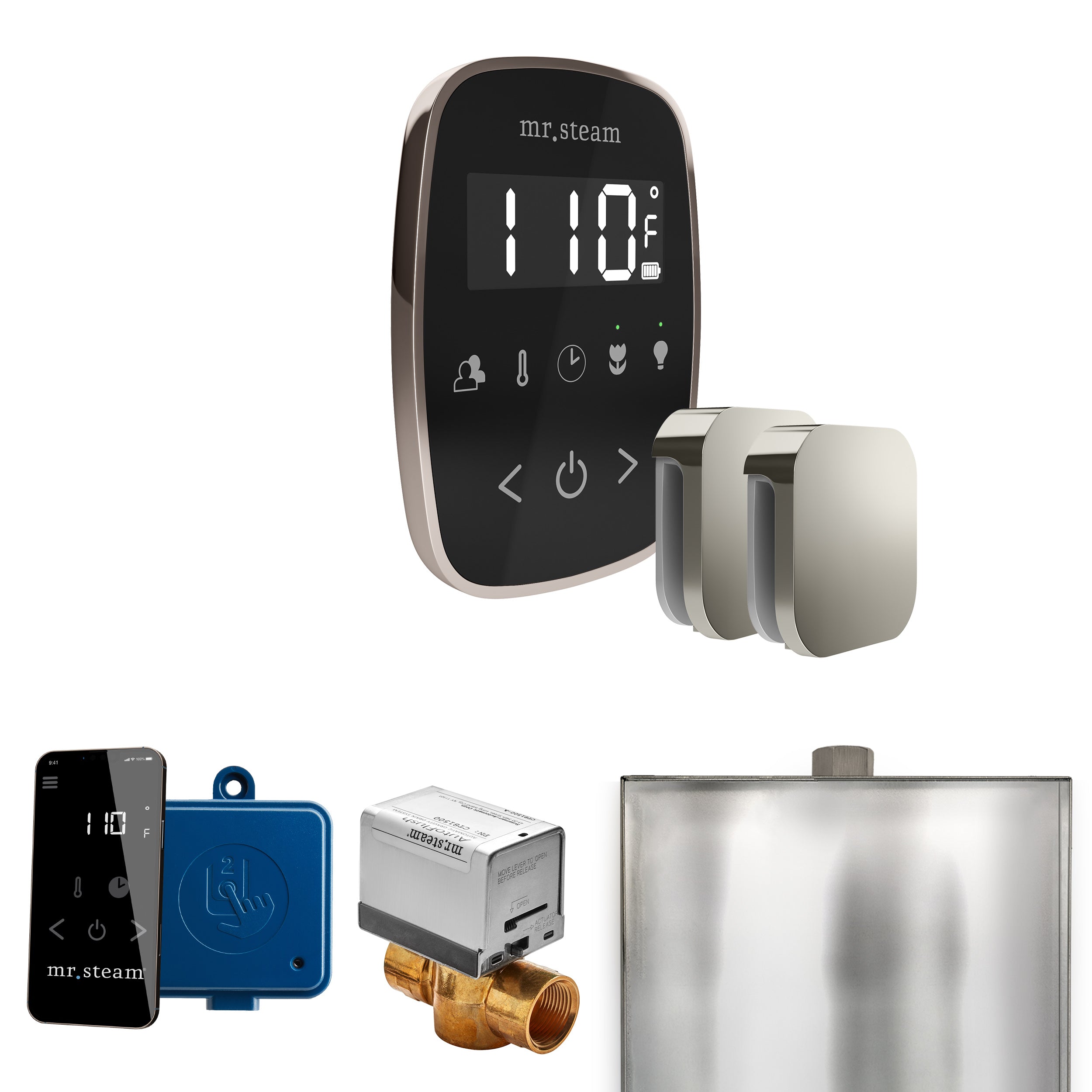 Mr. Steam Butler Flex Max Steam Shower Control Package with TempoFlex Control and Steamhead