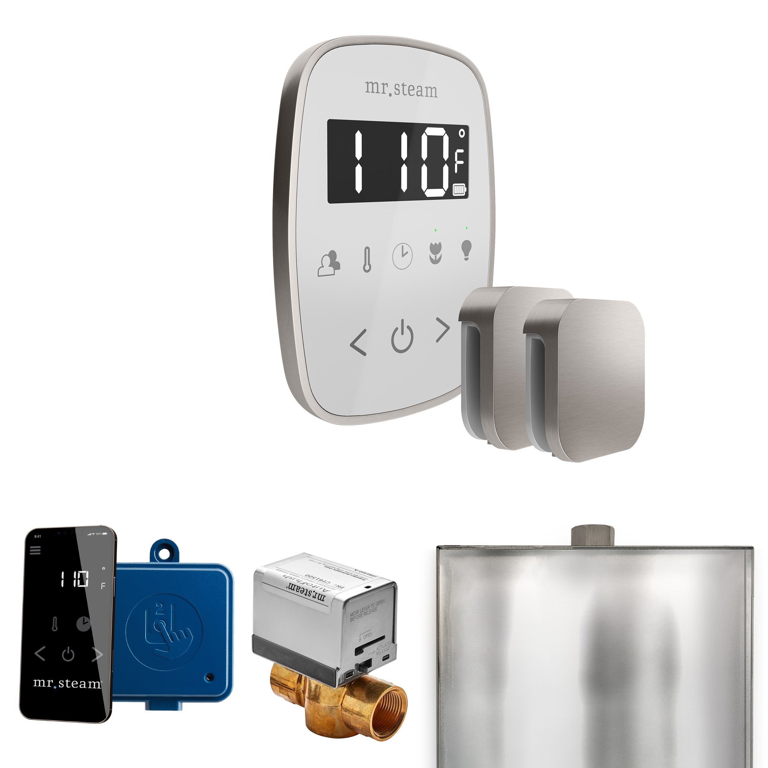 Mr. Steam Butler Flex Max Steam Shower Control Package with TempoFlex Control and Steamhead