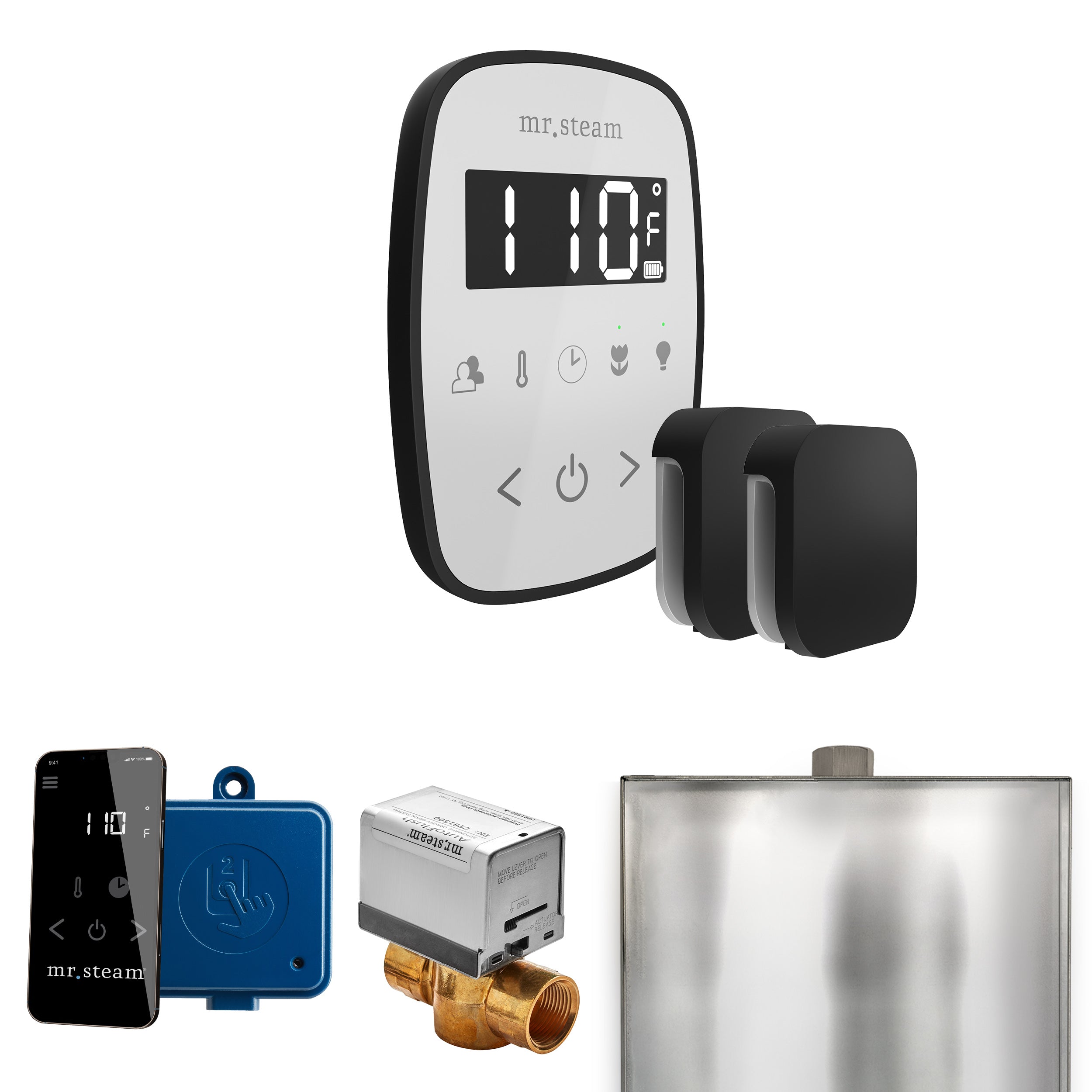 Mr. Steam Butler Flex Max Steam Shower Control Package with TempoFlex Control and Steamhead