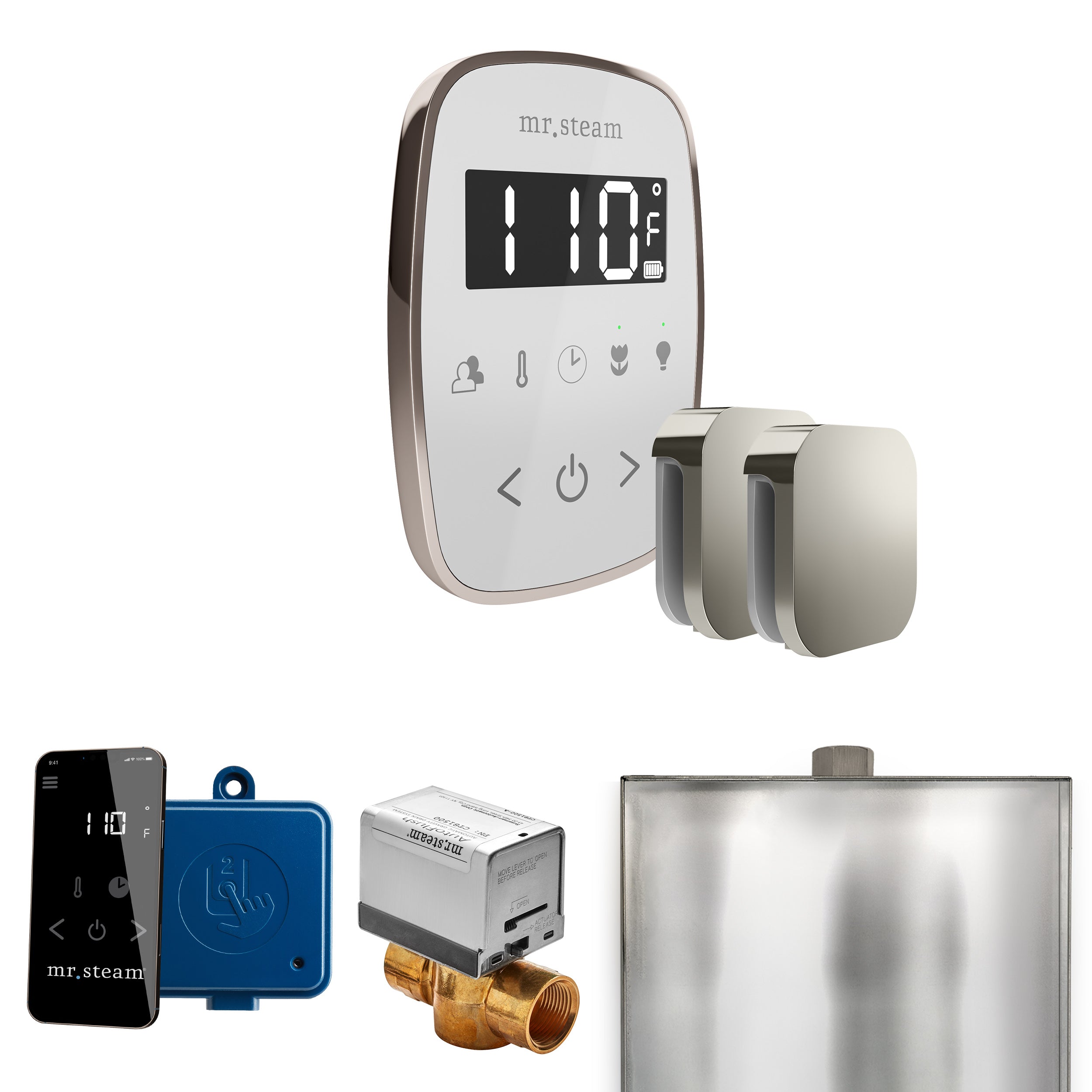 Mr. Steam Butler Flex Max Steam Shower Control Package with TempoFlex Control and Steamhead