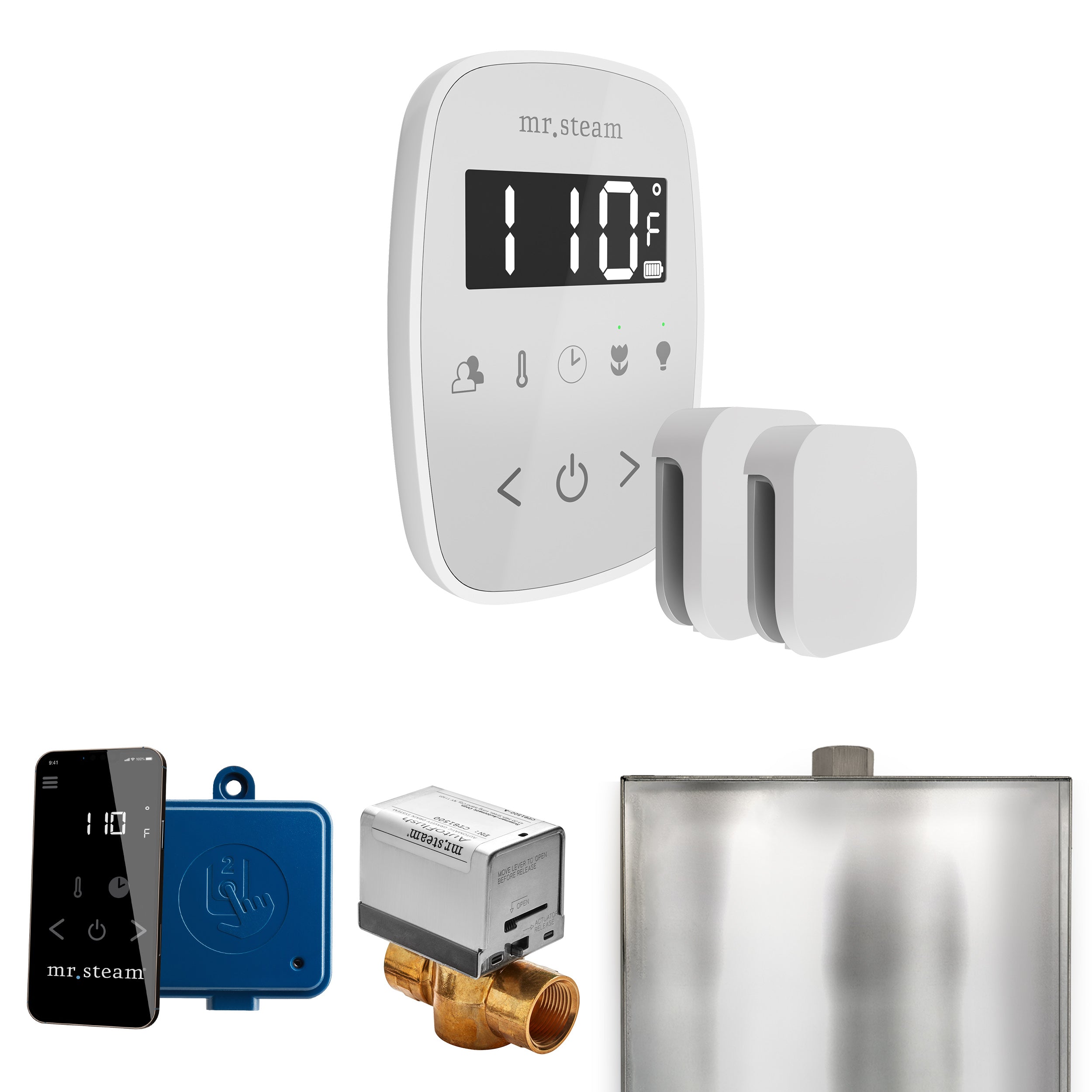 Mr. Steam Butler Flex Max Steam Shower Control Package with TempoFlex Control and Steamhead