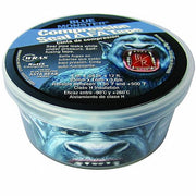 Blue Monster compression seal tape roll, 1 inch by 12 feet, in clear plastic container with blue label.
