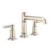 Brizo Invari Widespread Lavatory Faucet With Column Spout - Less Handles in Polished Nickel - 65377LF-PNLHP