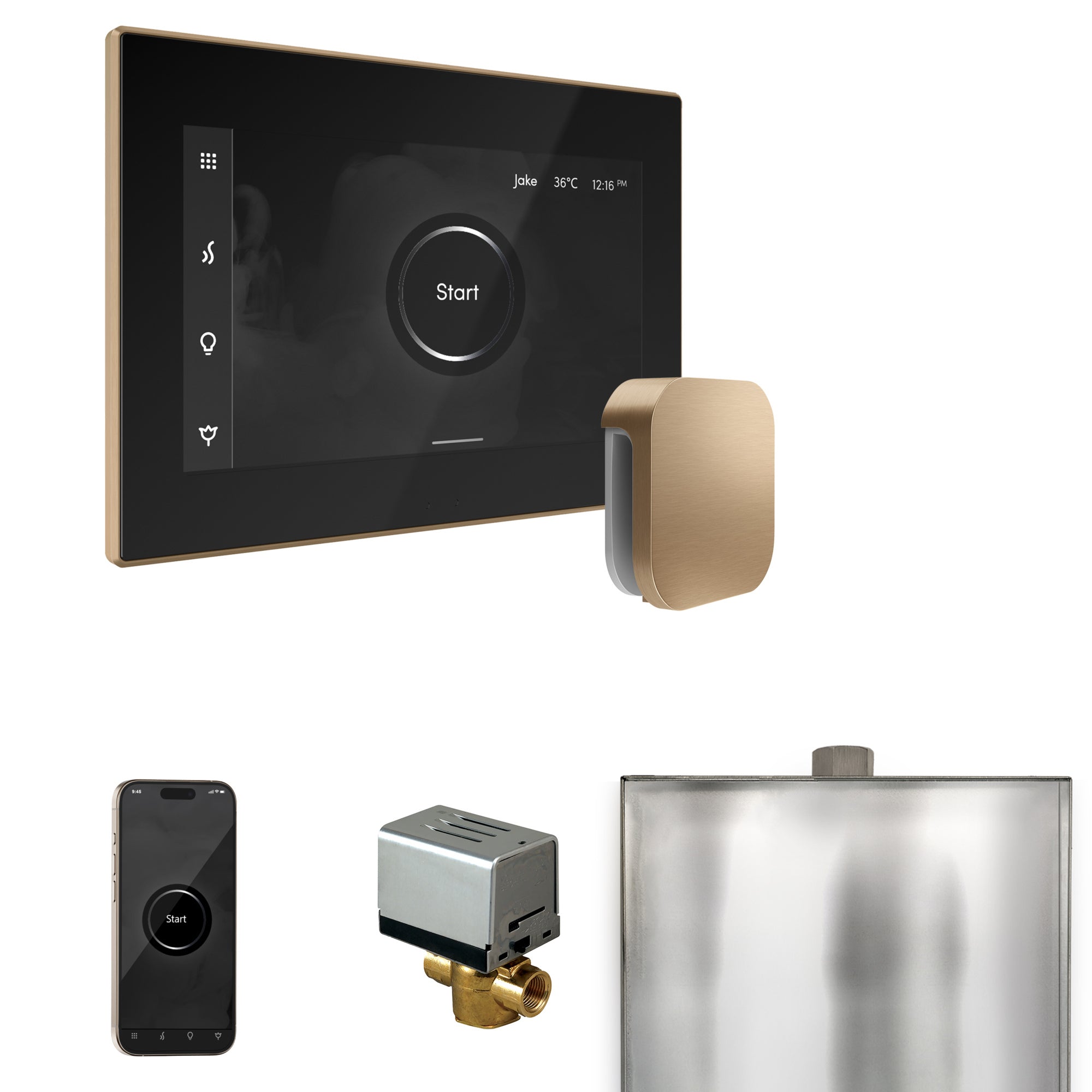 Mr. Steam Xbutler Steam Shower Control Package with iSteamX Control and Steamhead