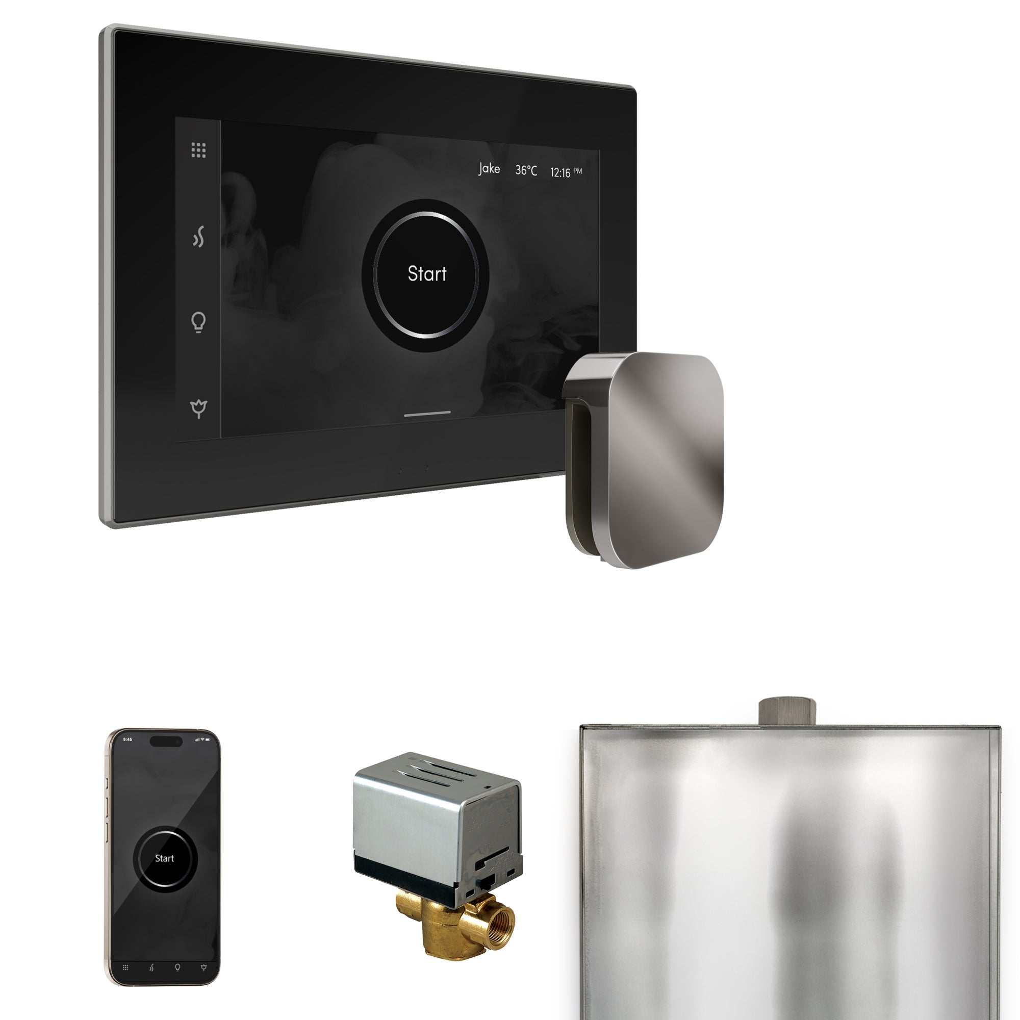 Mr. Steam Xbutler Steam Shower Control Package with iSteamX Control and Steamhead
