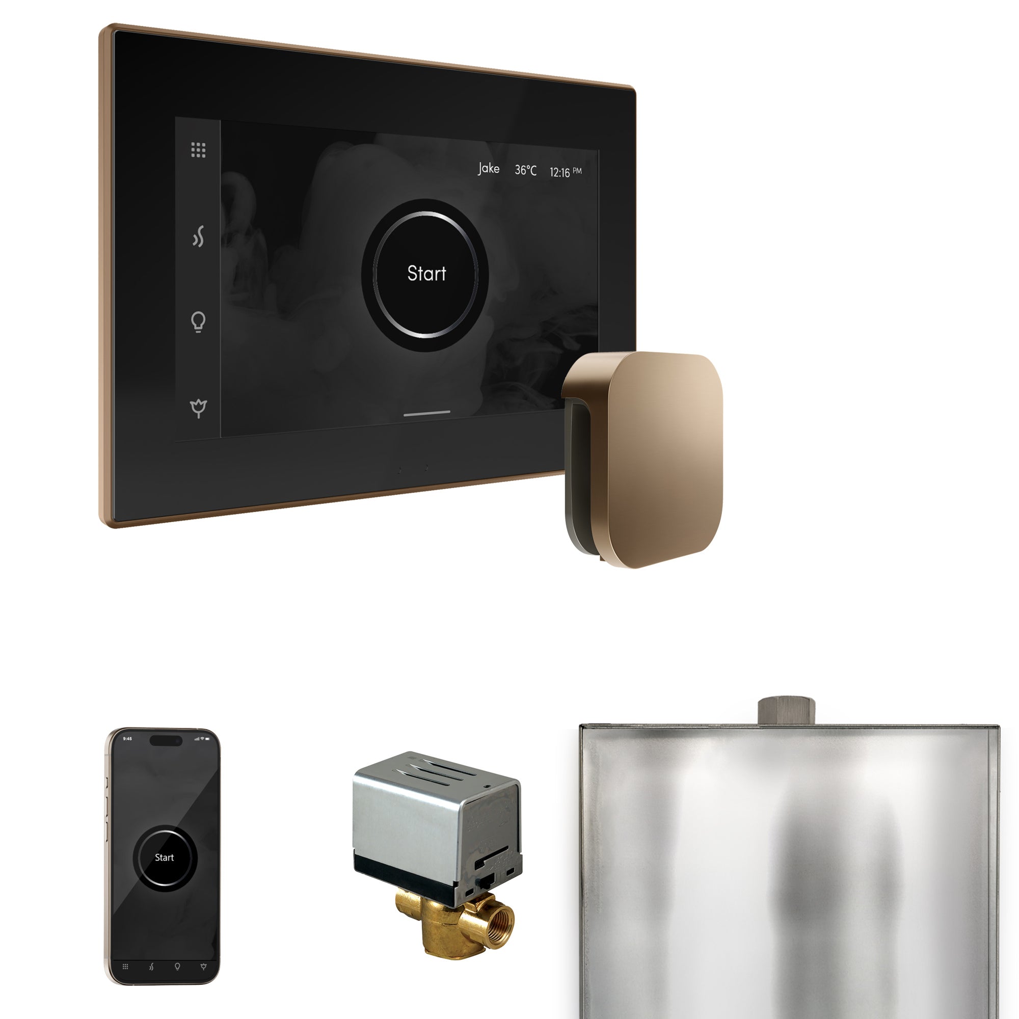 Mr. Steam Xbutler Steam Shower Control Package with iSteamX Control and Steamhead