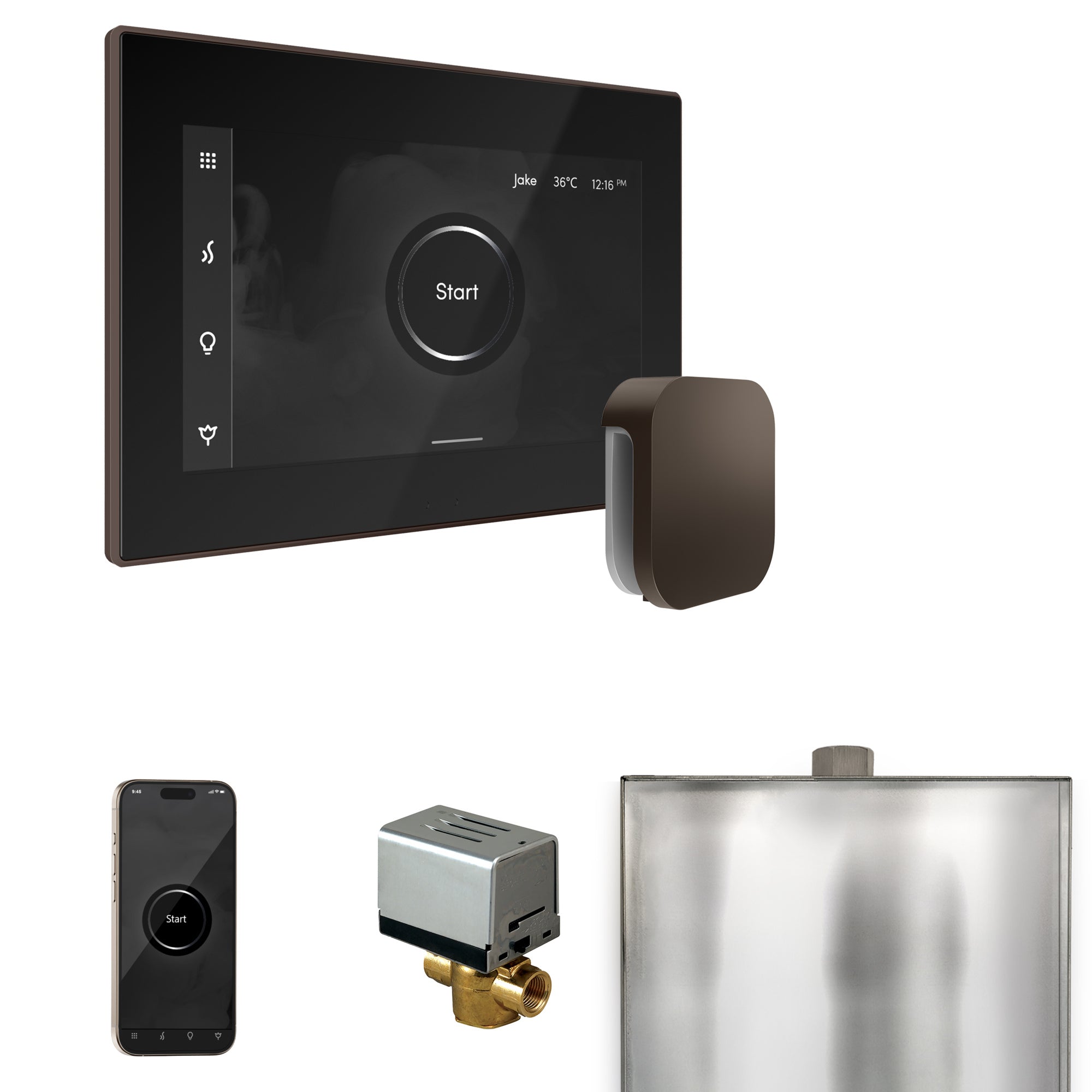 Mr. Steam Xbutler Steam Shower Control Package with iSteamX Control and Steamhead