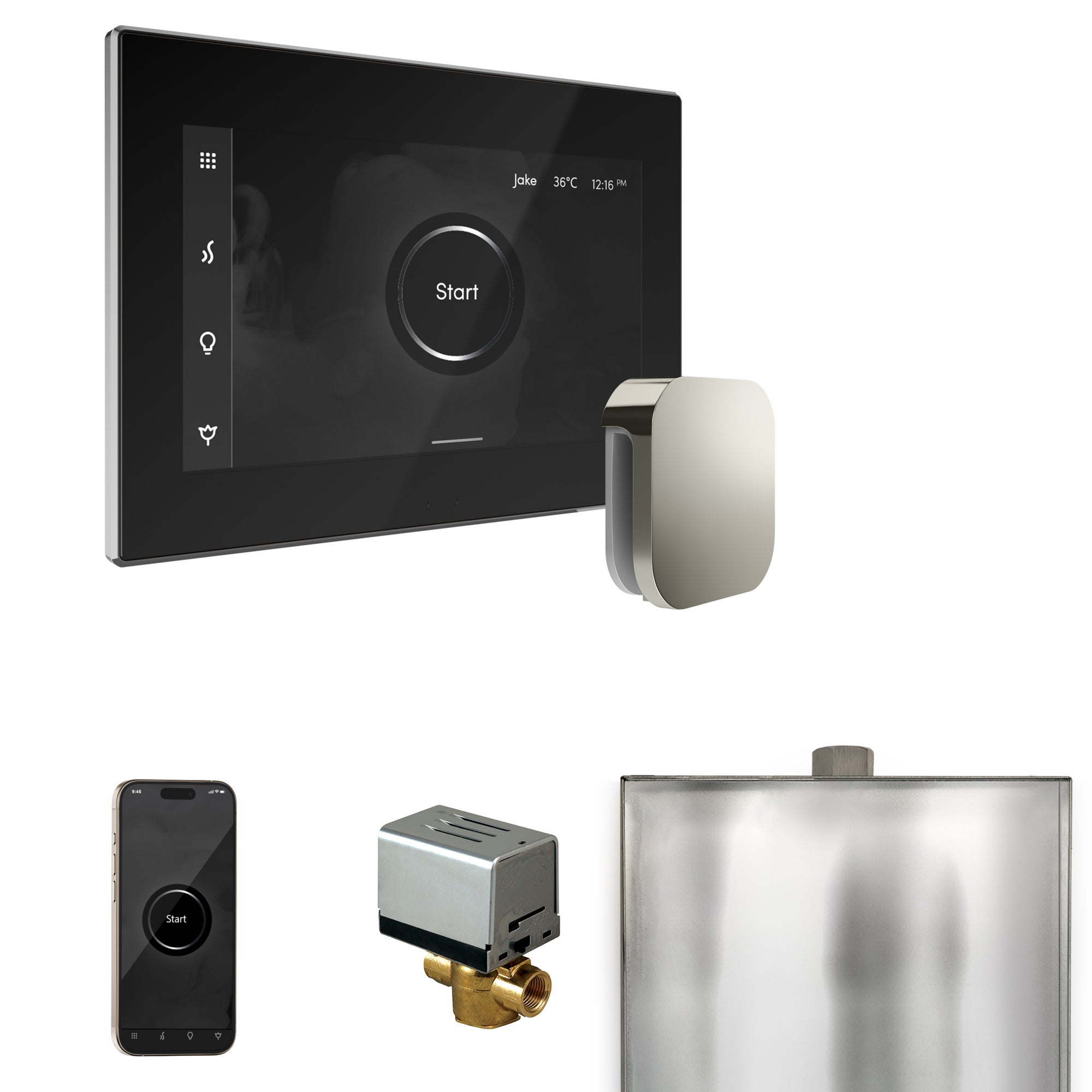 Mr. Steam Xbutler Steam Shower Control Package with iSteamX Control and Steamhead