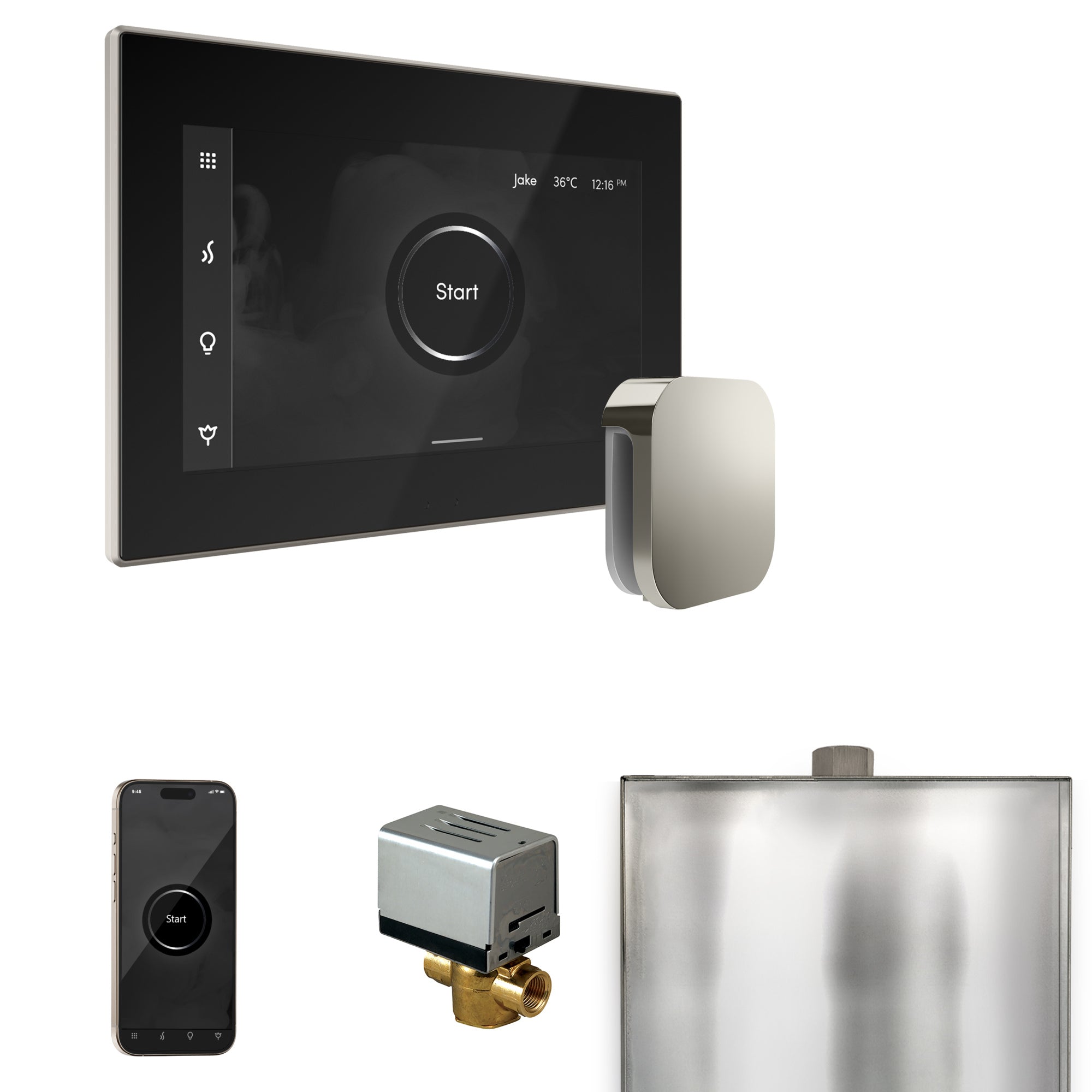 Mr. Steam Xbutler Steam Shower Control Package with iSteamX Control and Steamhead