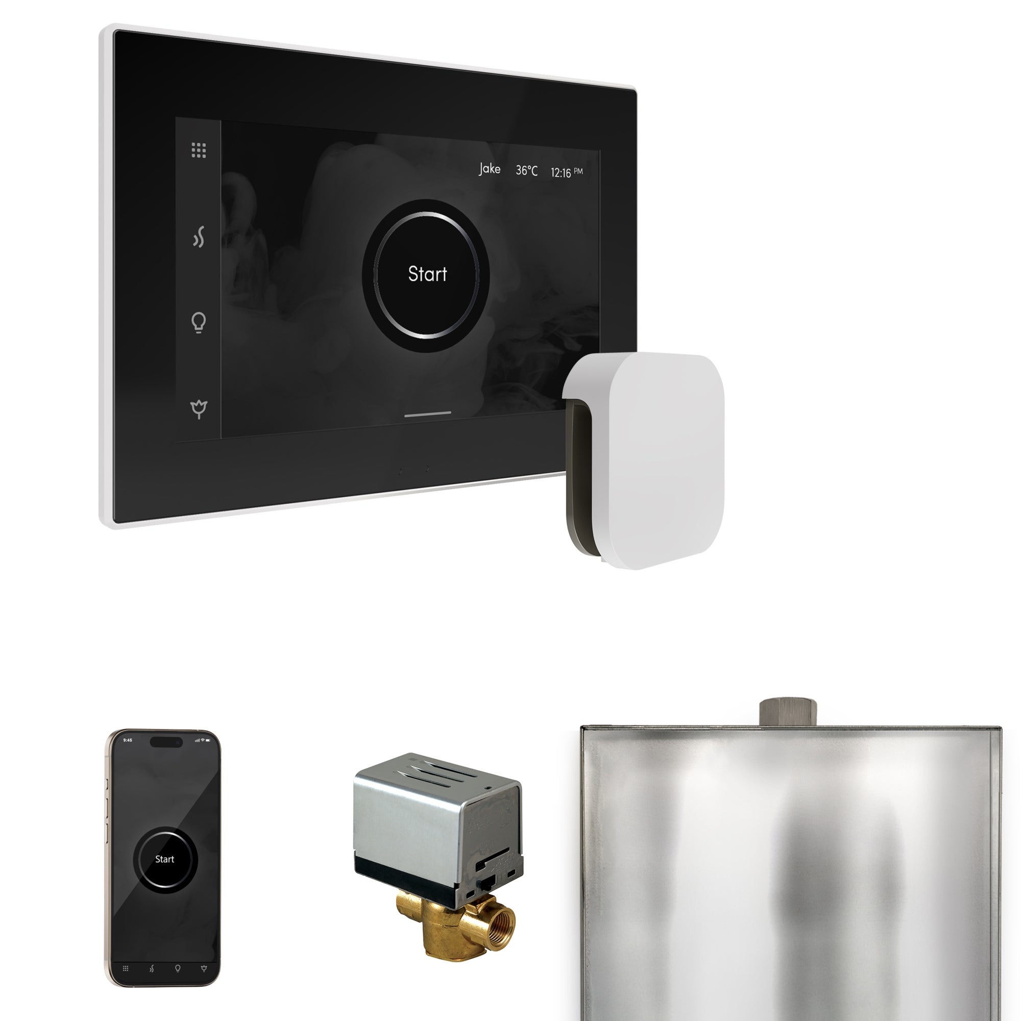 Mr. Steam Xbutler Steam Shower Control Package with iSteamX Control and Steamhead