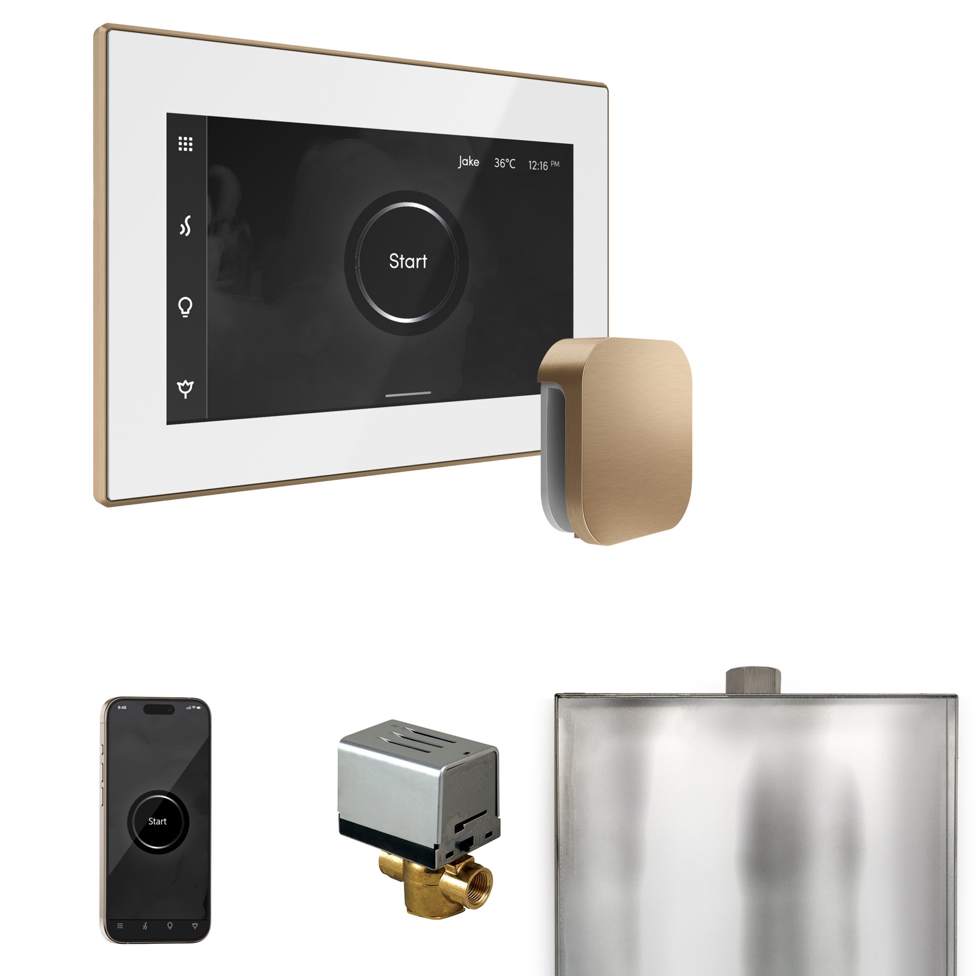 Mr. Steam Xbutler Steam Shower Control Package with iSteamX Control and Steamhead