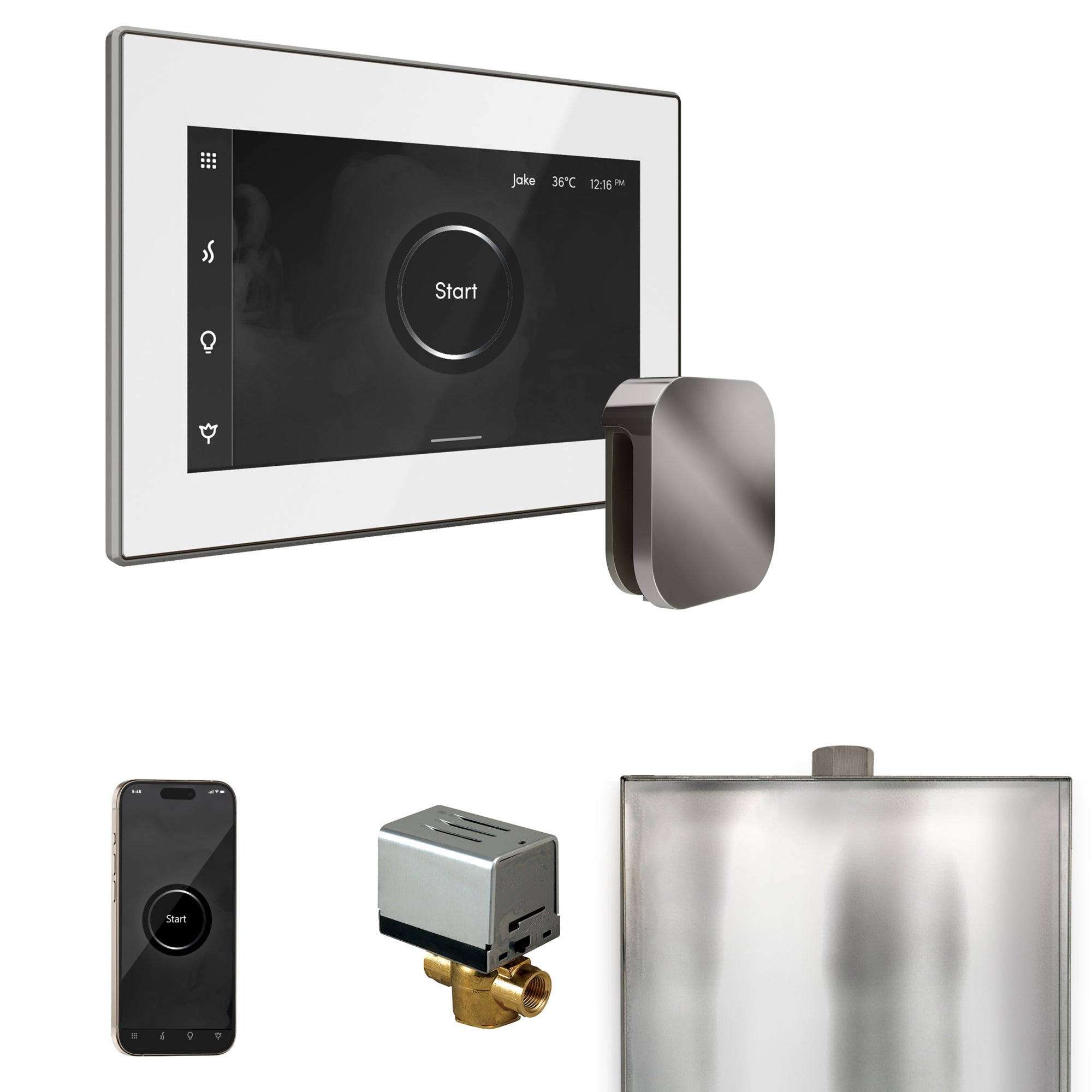 Mr. Steam Xbutler Steam Shower Control Package with iSteamX Control and Steamhead