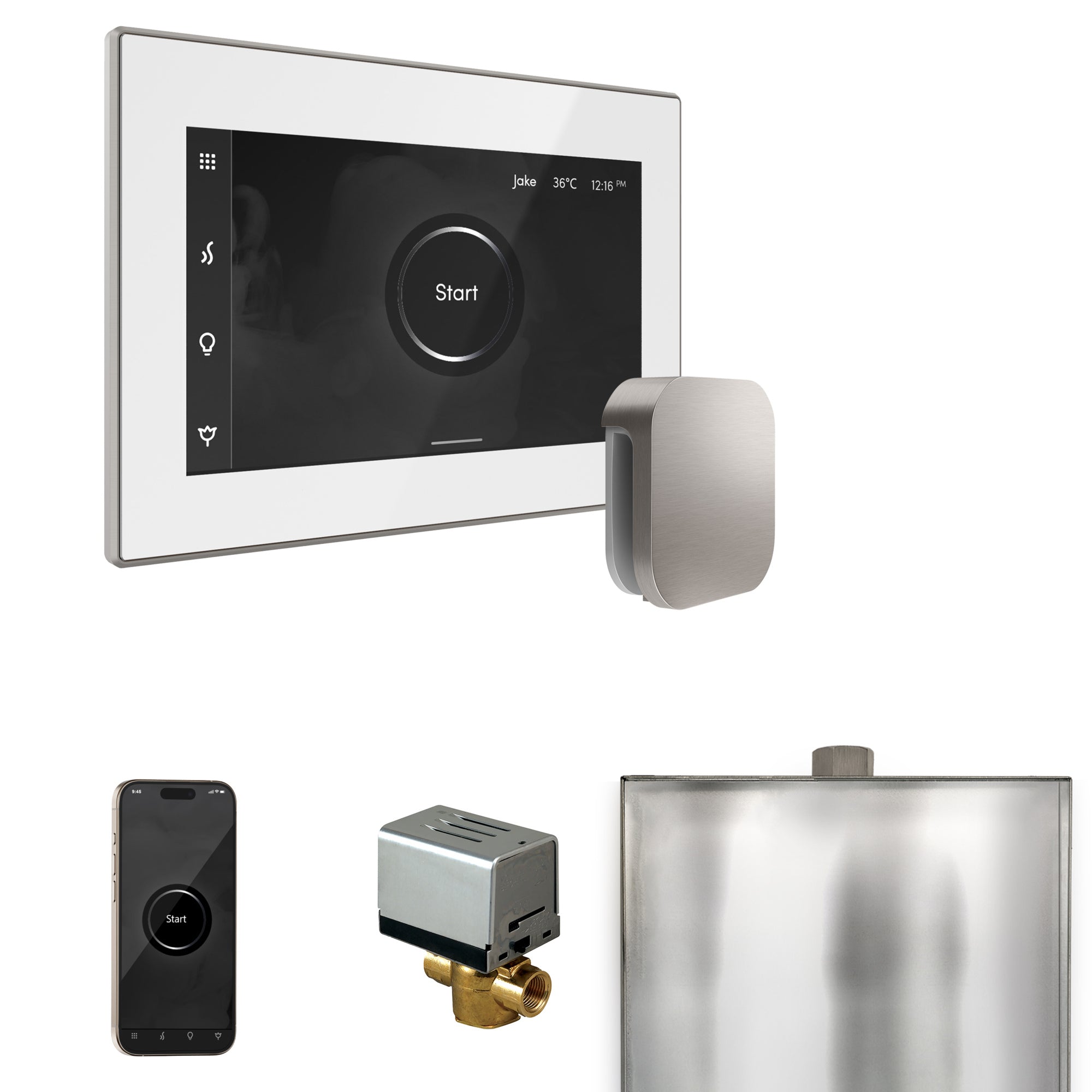 Mr. Steam Xbutler Steam Shower Control Package with iSteamX Control and Steamhead