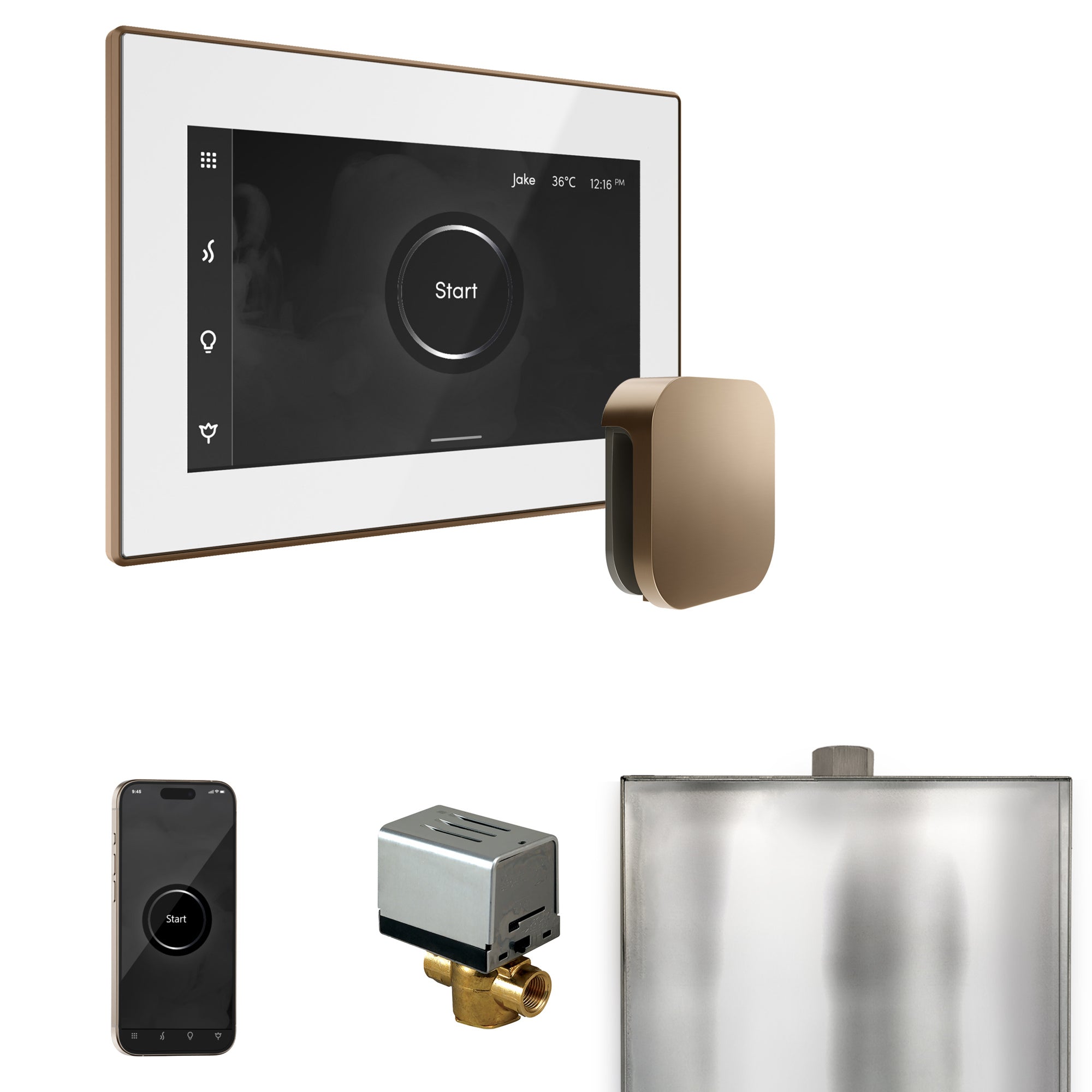 Mr. Steam Xbutler Steam Shower Control Package with iSteamX Control and Steamhead