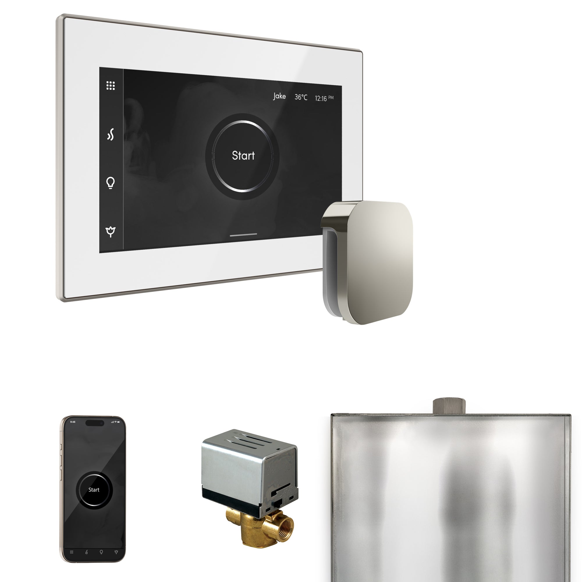Mr. Steam Xbutler Steam Shower Control Package with iSteamX Control and Steamhead