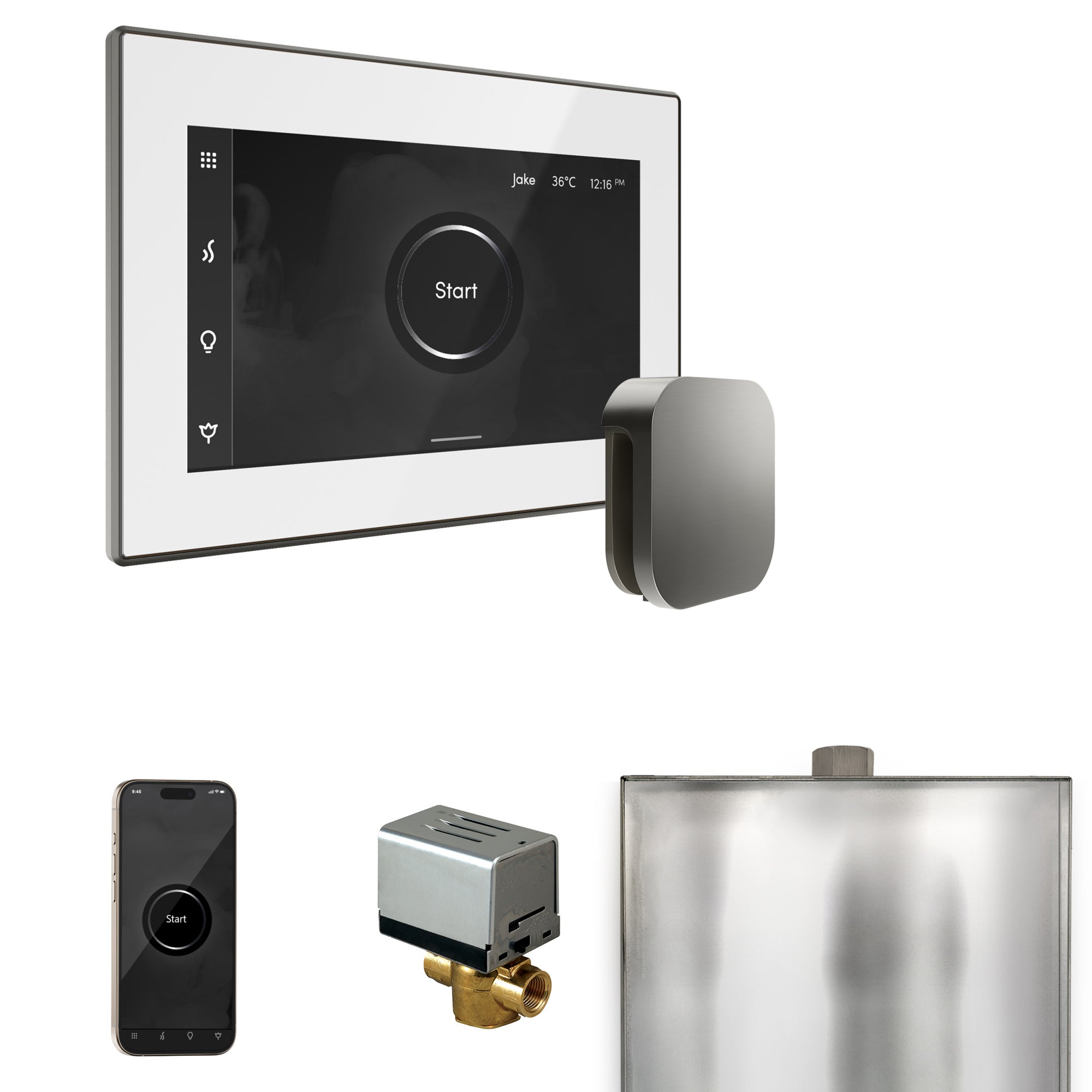 Mr. Steam Xbutler Steam Shower Control Package with iSteamX Control and Steamhead