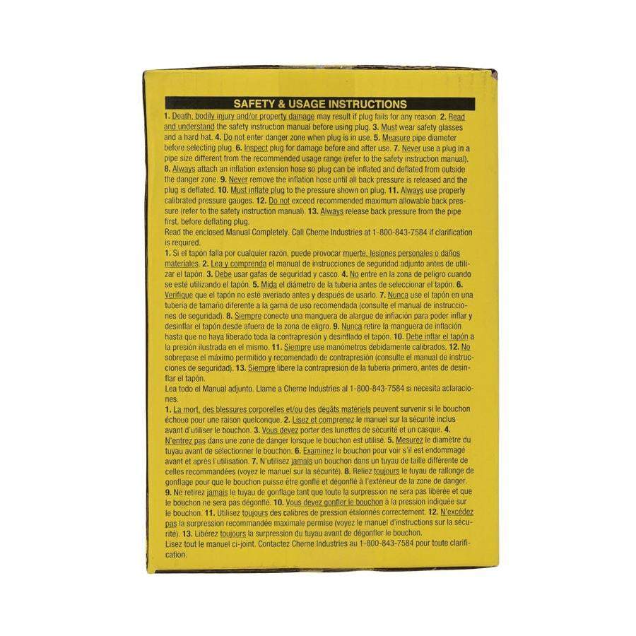Yellow instruction manual card with black text displaying safety and usage guidelines in multiple languages.