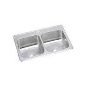 Elkay Celebrity Stainless Steel 43" x 22" x 6-7/8", 1-Hole Equal Double Bowl Drop-in Sink