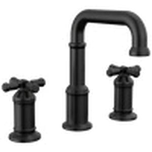 Delta Broderick 1.2 GPM Widespread Bathroom Faucet with Cross Handles and Drain