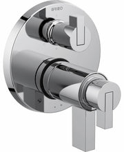 Brizo Litze Tempassure Thermostatic Valve Withfunction Diverter Trim - Less Handles in Chrome - T75635-PCLHP