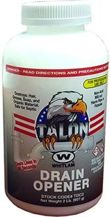 Whitlam TALON Drain Opener - Drain Cleaner - 2lb Bottle - TDC2 - 12 pack