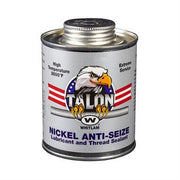 Whitlam Talon Nickel anti-seize lubricant in 8 oz. metal can with black brush cap and eagle logo label.