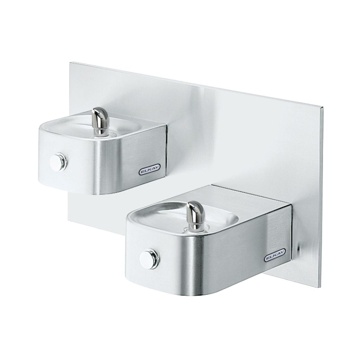 Elkay Soft Sides Bi-Level Fountain Non-Filtered Non-Refrigerated Freeze Resistant Stainless