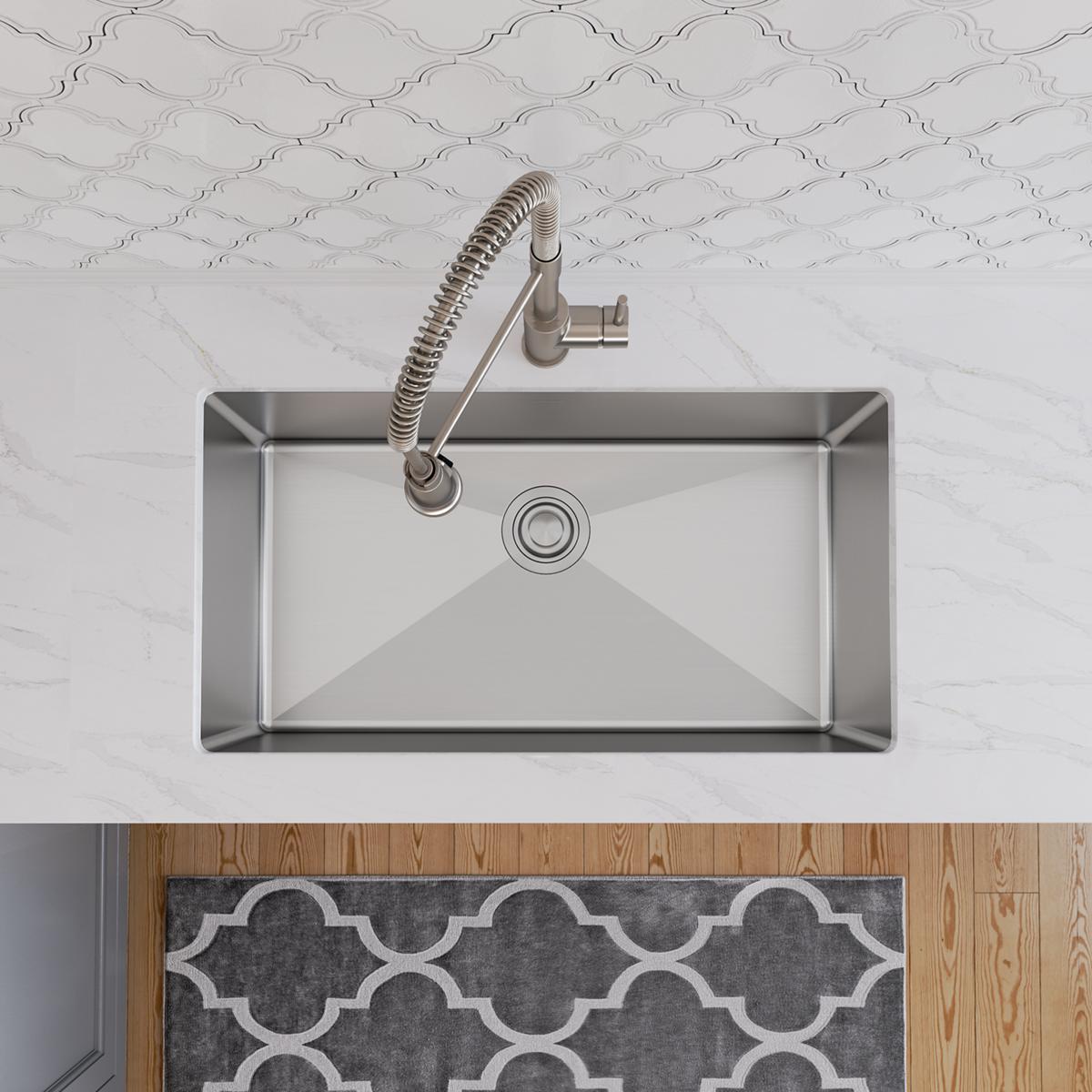 Elkay Crosstown 16 Gauge Stainless Steel 32-1/2" x 18" x 10" Single Bowl Undermount Sink