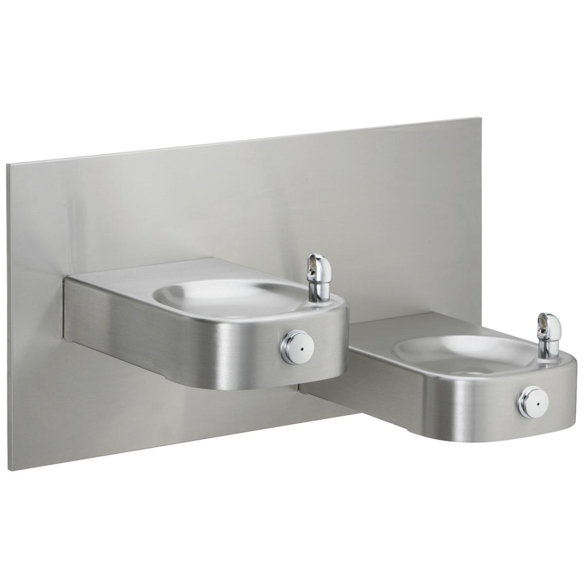 Elkay Slimline Soft Sides Heavy Duty Bi-Level Fountain Non-Filtered Non-Refrigerated Freeze Resistant Stainless