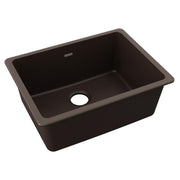 Elkay Quartz Classic 24-5/8" x 18-1/2" x 9-1/2" Single Bowl Undermount Sink Mocha