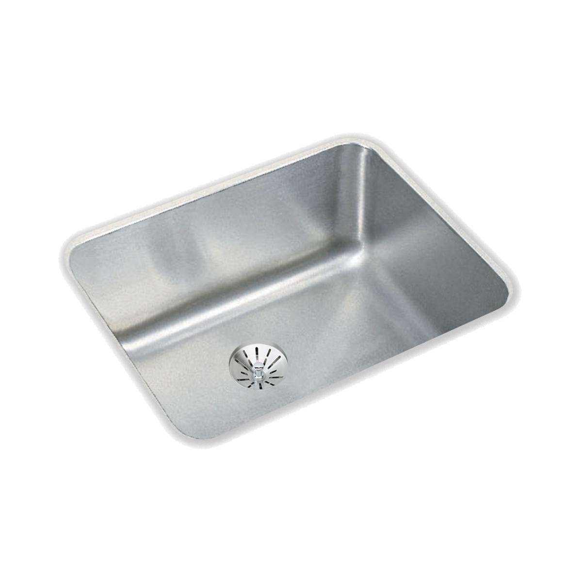 Elkay Lustertone Classic Stainless Steel, 20-1/2" x 16-1/2" x 7-7/8", Single Bowl Undermount Sink with Perfect Drain