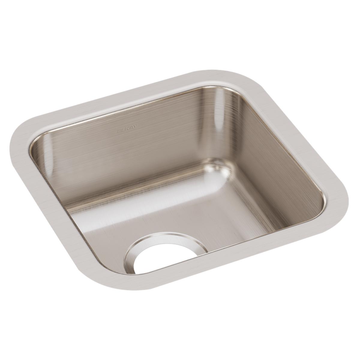 Elkay Lustertone Classic Stainless Steel 14-1/2" x 14-1/2" x 4-7/8", Single Bowl Undermount ADA Sink