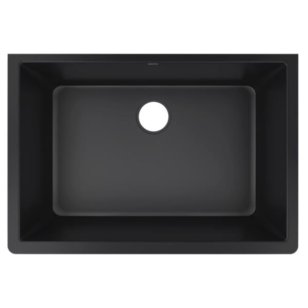 Elkay ELXRU13322CA0 Quartz Luxe 33" x 18-7/16" x 9-7/16", Single Bowl Undermount Sink, Caviar