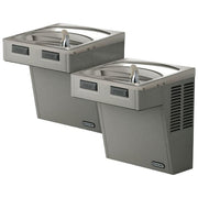 Elkay Wall Mount Mechanical Activation Bi-level ADA Cooler Non-filtered Refrigerated Light Gray Granite