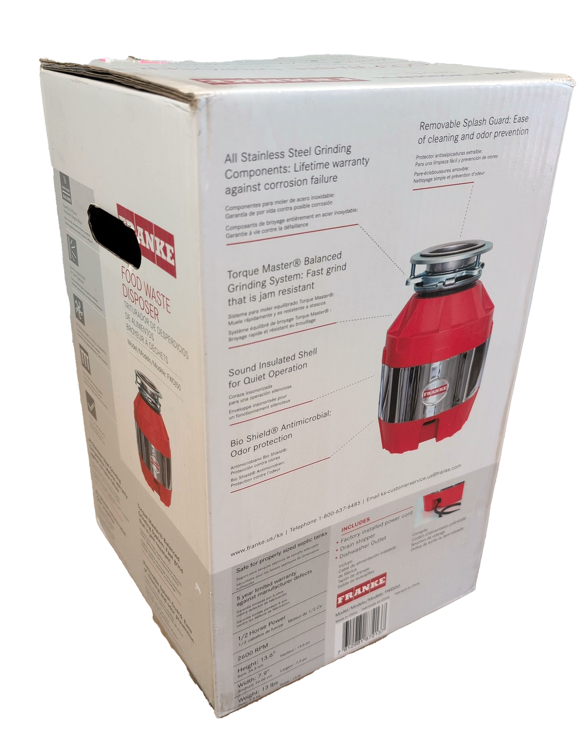 CLOSEOUT Franke Maris 1/2 HP Food Waste Disposer