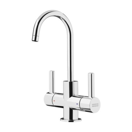 Franke UNJ-HC-CHR Universal Hot and Cold Water Dispenser with J Spout in Polished Chrome