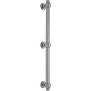 Jaclo Satin Nickel 36-Inch Straight Wall-Mount Grab Bar - Brass, ADA-Ready - G60-36-SN