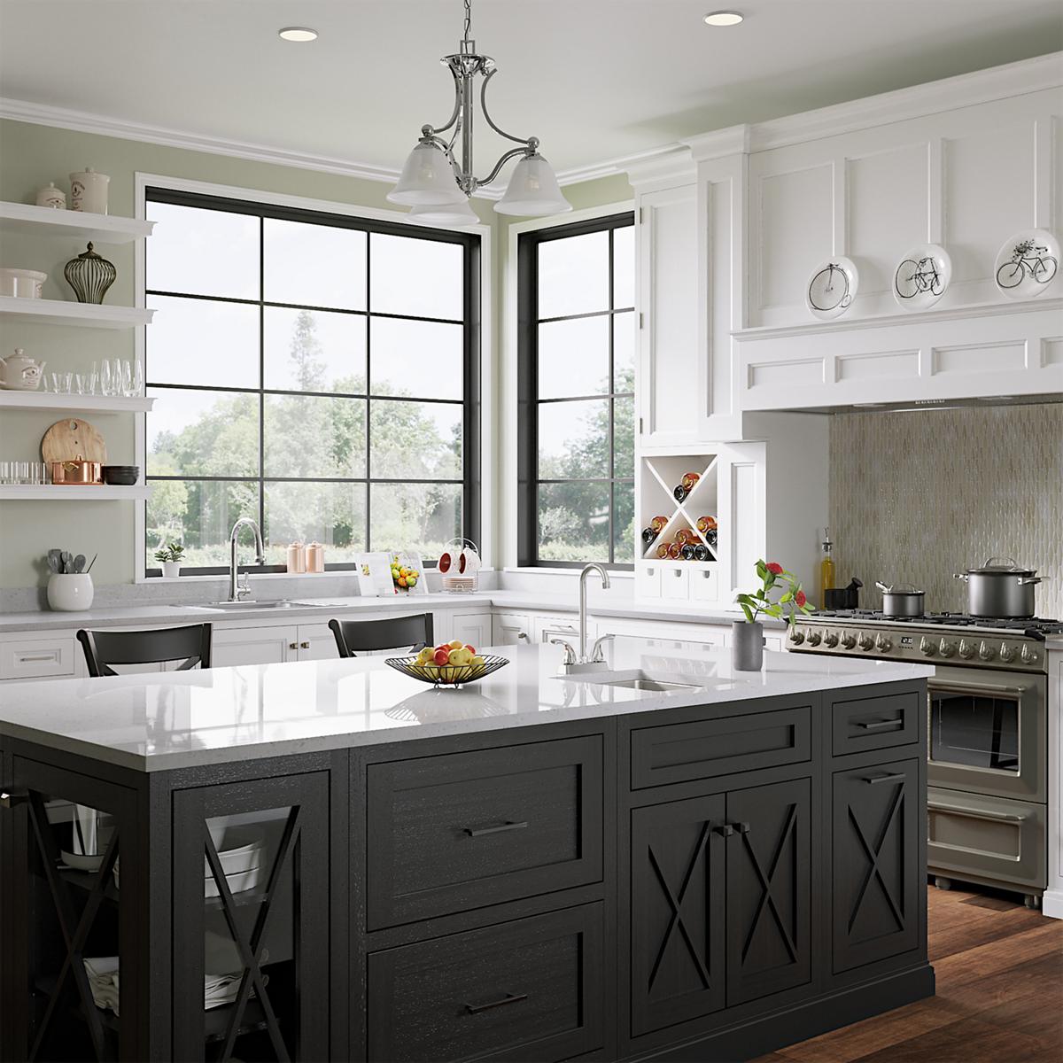 Stainless steel single bowl drop-in sink with three mounting holes and right-side drain positioned in kitchen window counter.