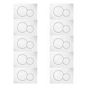 Geberit 115.770.11.5 Sigma01 Dual-Flush Actuator Plates Alpine White - 10 Pack